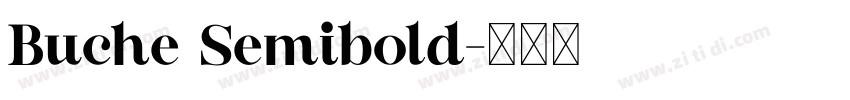 Buche Semibold字体转换
